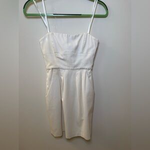 BCBGMaxAzria Cream Strapless Dress
